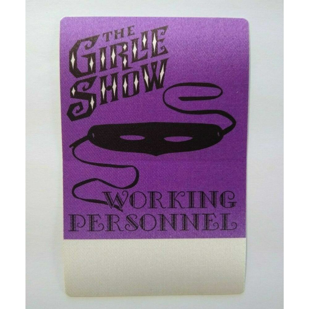 Madonna The Girlie Show Backstage Pass Original 1993 Music Concert Tour Purple